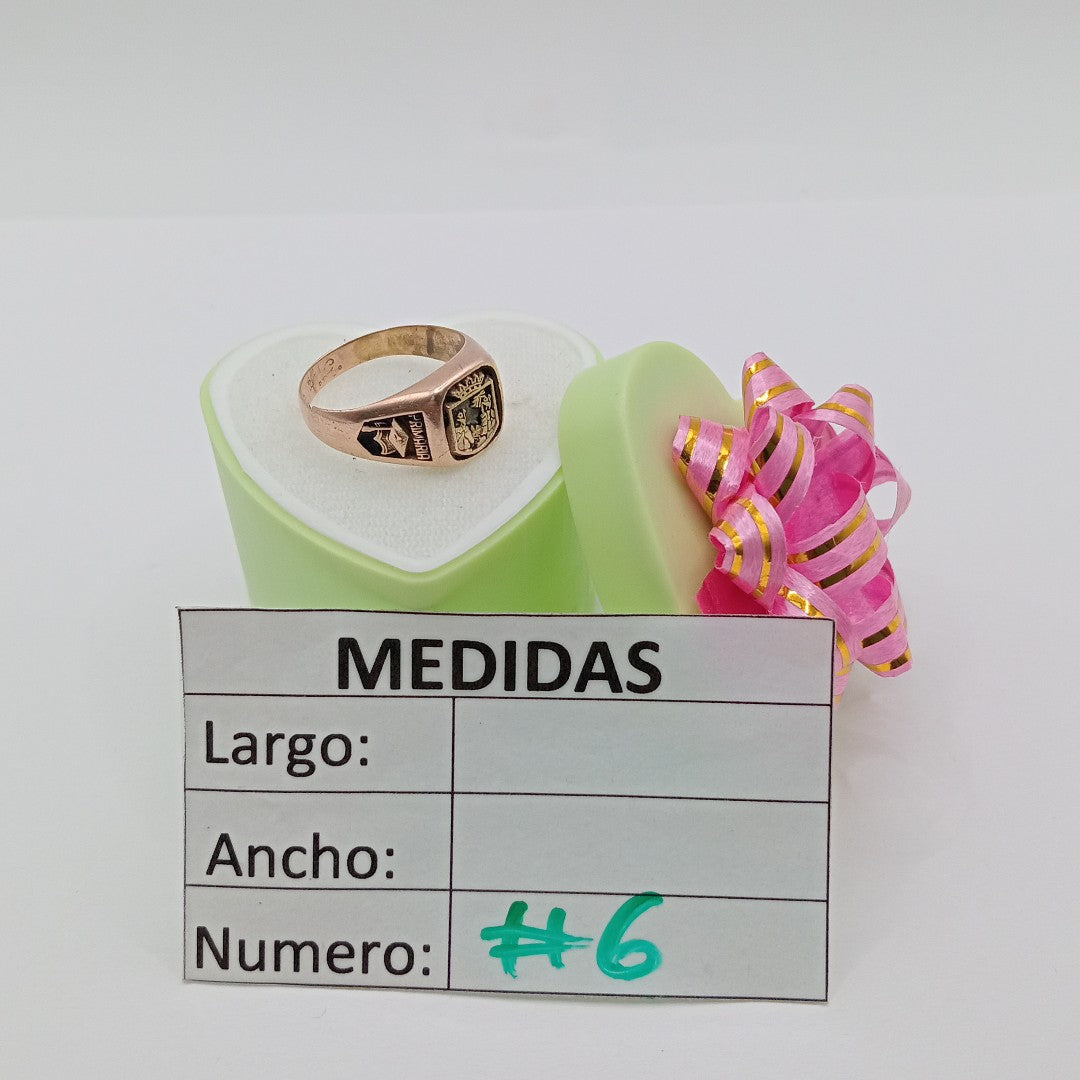ANILLO DE GRADUACIÓN ORO 10 K 3,80 GRMS (SEMINUEVO)