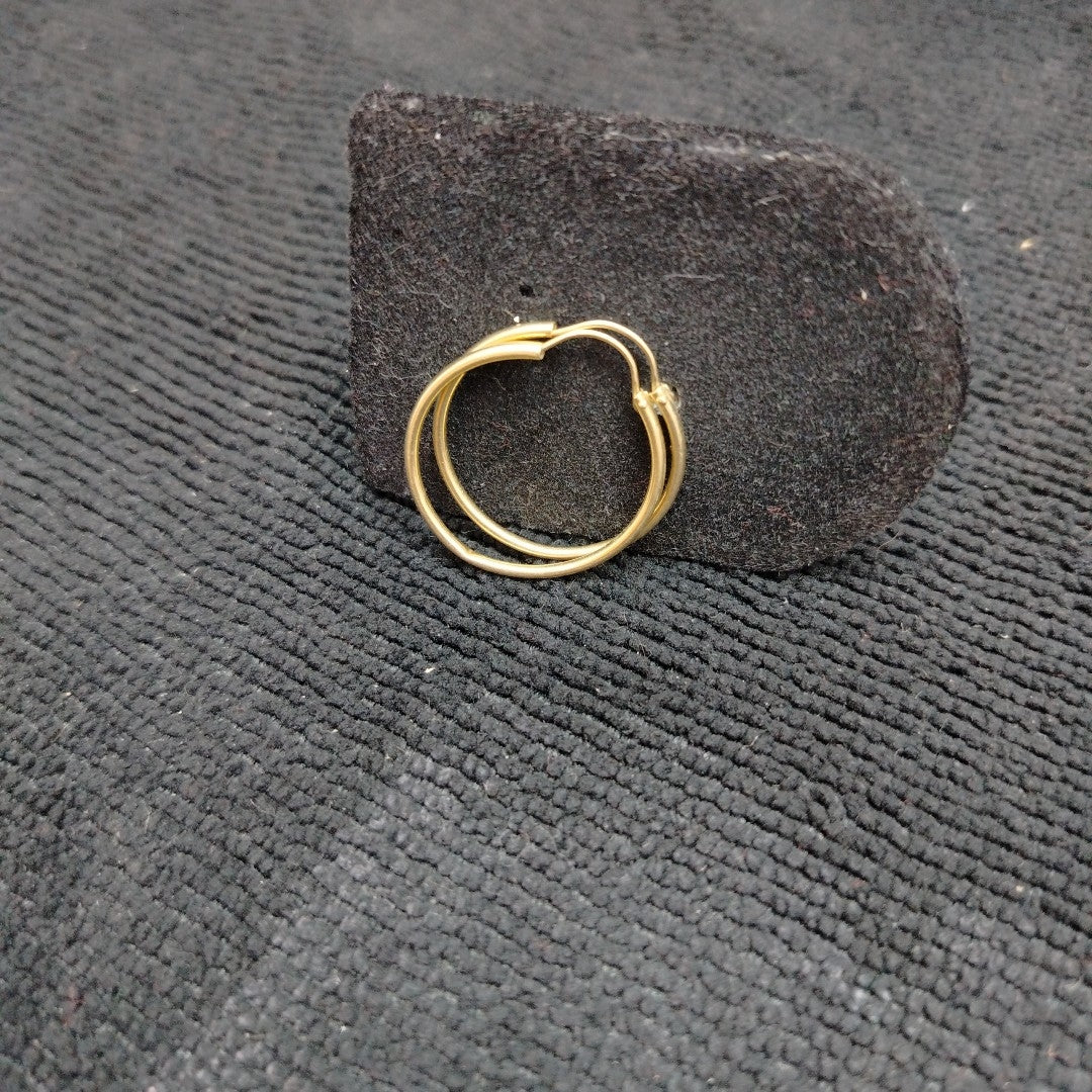 ARRACADAS PAR ORO 14 K 1 GRMS (SEMINUEVO)