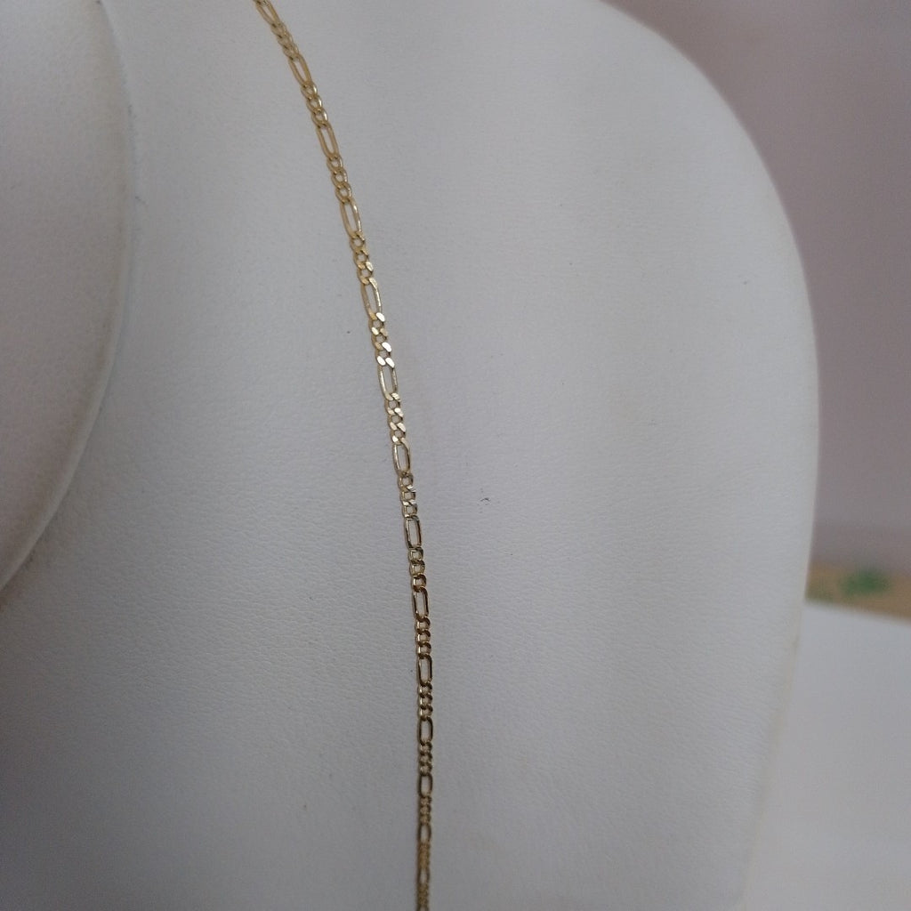 CADENAS TEJIDO 3X1 ORO 14K 55 CM 2.4 GR (NUEVO)