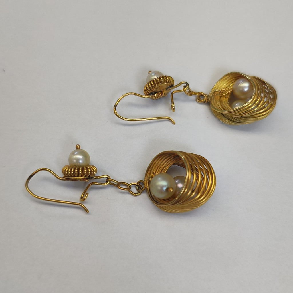 ARETES PAR ORO 14 K 9.2 GRMS (SEMINUEVO)