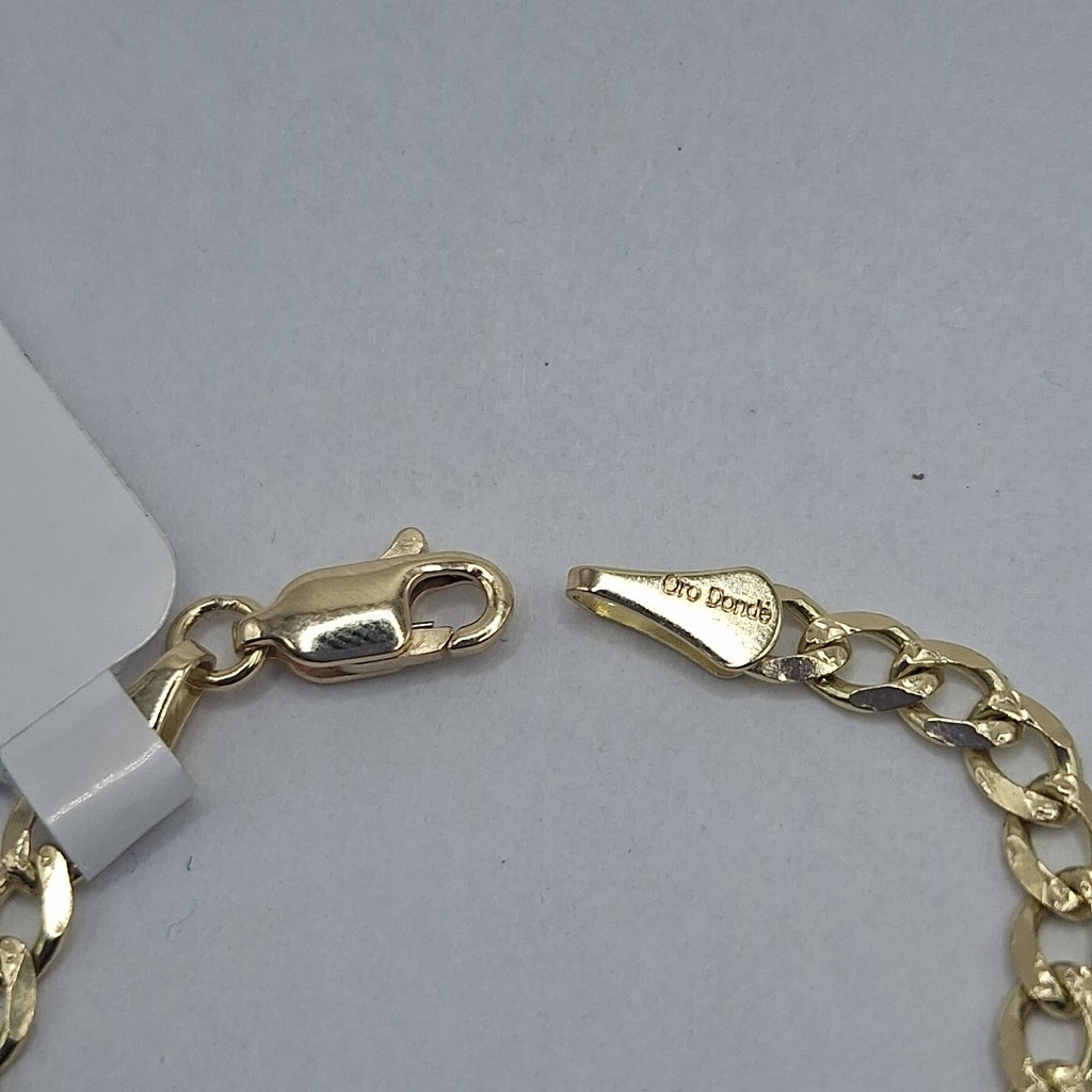 PULSERAS TEJIDO BARBADA ORO 14K 18 CM 4.6 GR (NUEVO)