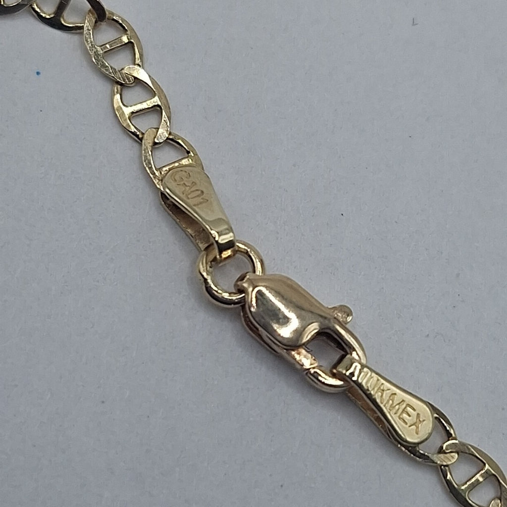 CADENAS TEJIDO GUCHI ORO 10K 55 CM 4.5 GR (NUEVO)
