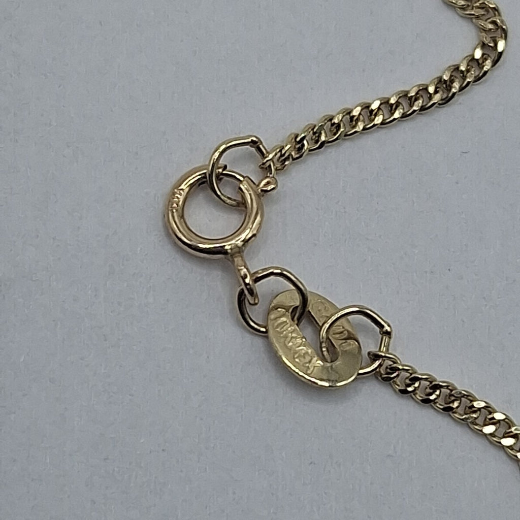 CADENAS TEJIDO BARBADA ORO 10K 55 CM 3.1 GR (NUEVO)