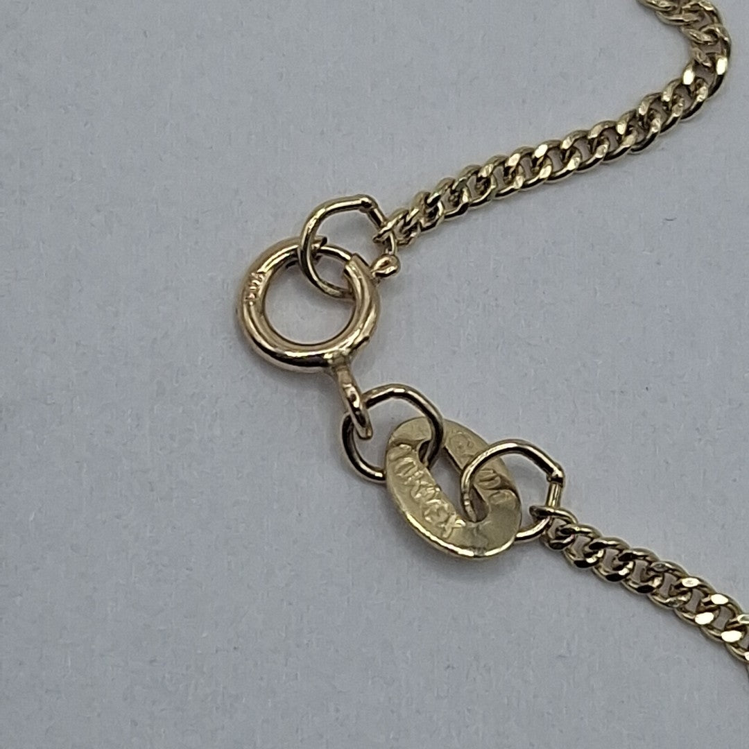 CADENAS TEJIDO BARBADA ORO 10K 55 CM 3.1 GR (NUEVO)