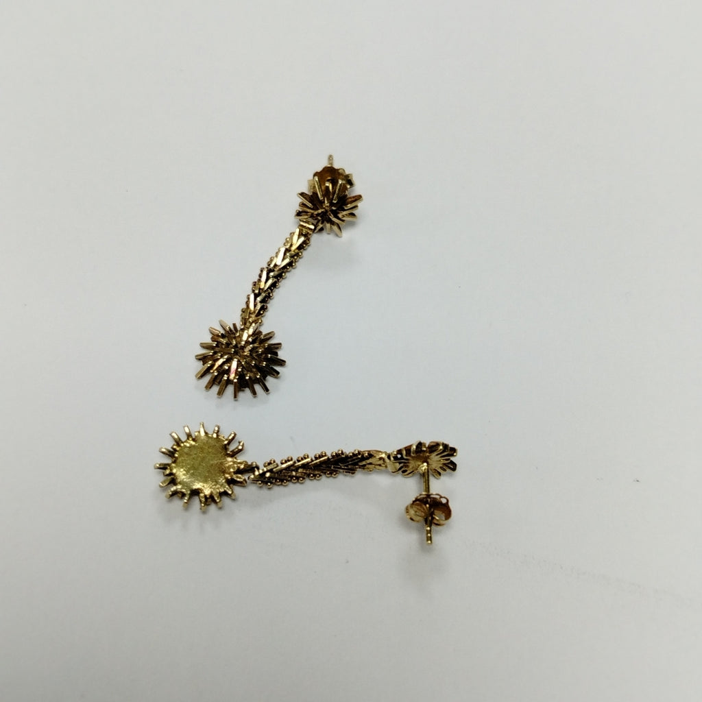 BROQUELES PAR ORO 14 K 3.7 GRMS (SEMINUEVO)