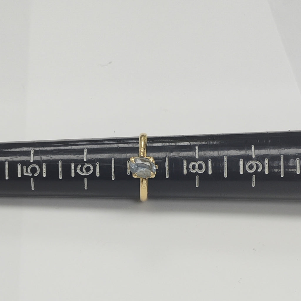 ANILLITO, SOLITARIO ORO 14 K 1.8 GRMS (SEMINUEVO)