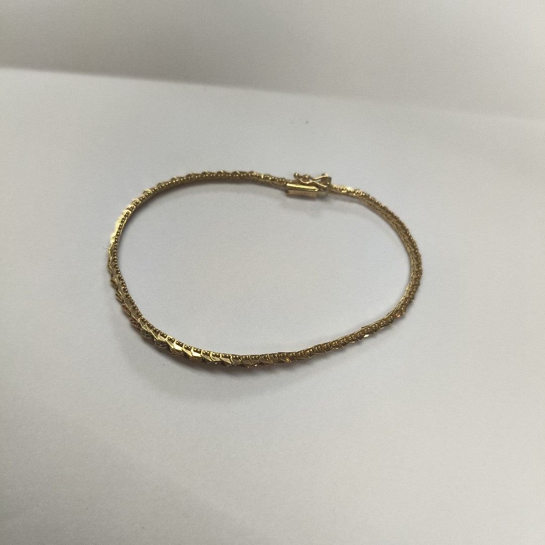 PULSERA ORO COMBINADO 10 K 6,70 GRMS (SEMINUEVO)