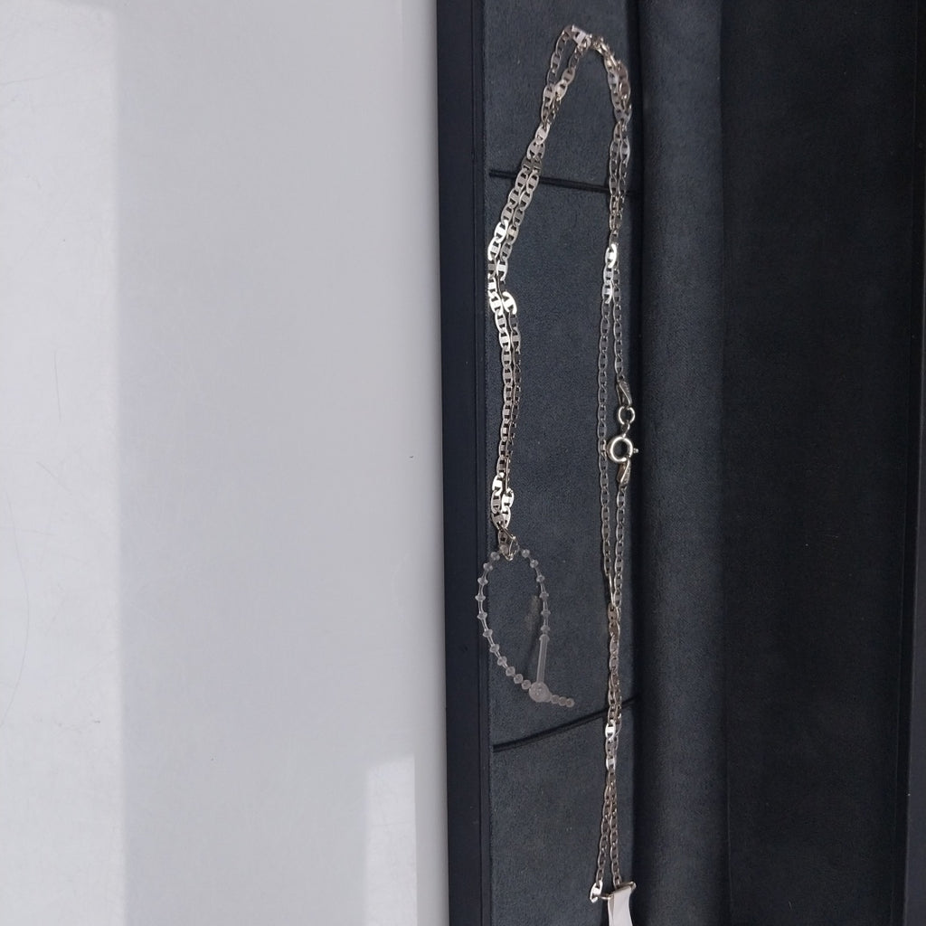 CADENA TEJIDO ESPEJO PLATA .925 60 CM 4.2 GR (NUEVO)