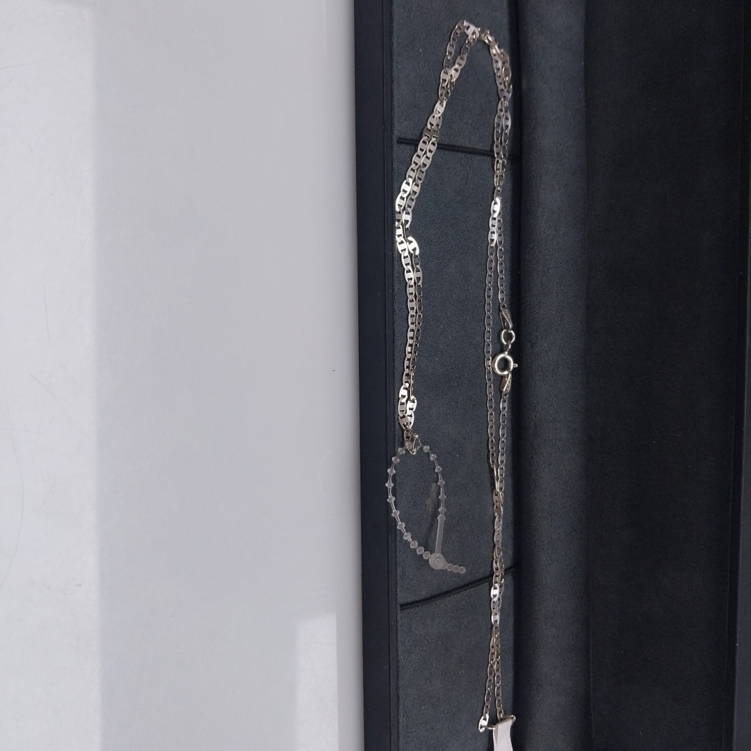 CADENA TEJIDO ESPEJO PLATA .925 60 CM 4.2 GR (NUEVO)