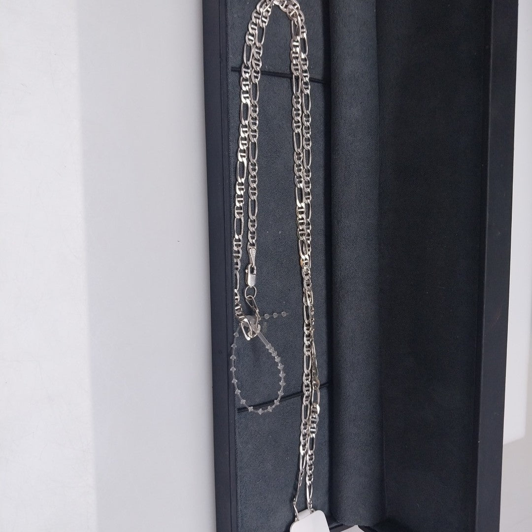CADENA TEJIDO 3X1 PLATA .925 60 CM 8.2 GR (NUEVO)