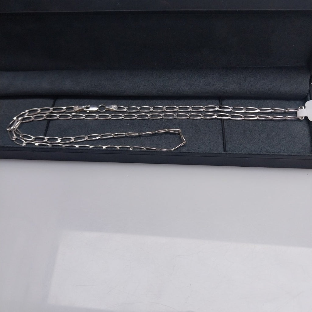 CADENA TEJIDO ESLABONES PLATA .925 60 CM 10.8 GR (NUEVO)