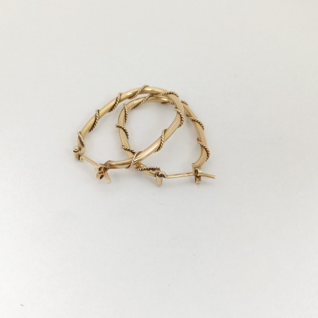 ARRACADAS PAR ORO 14 K 3.2 GRMS (SEMINUEVO)