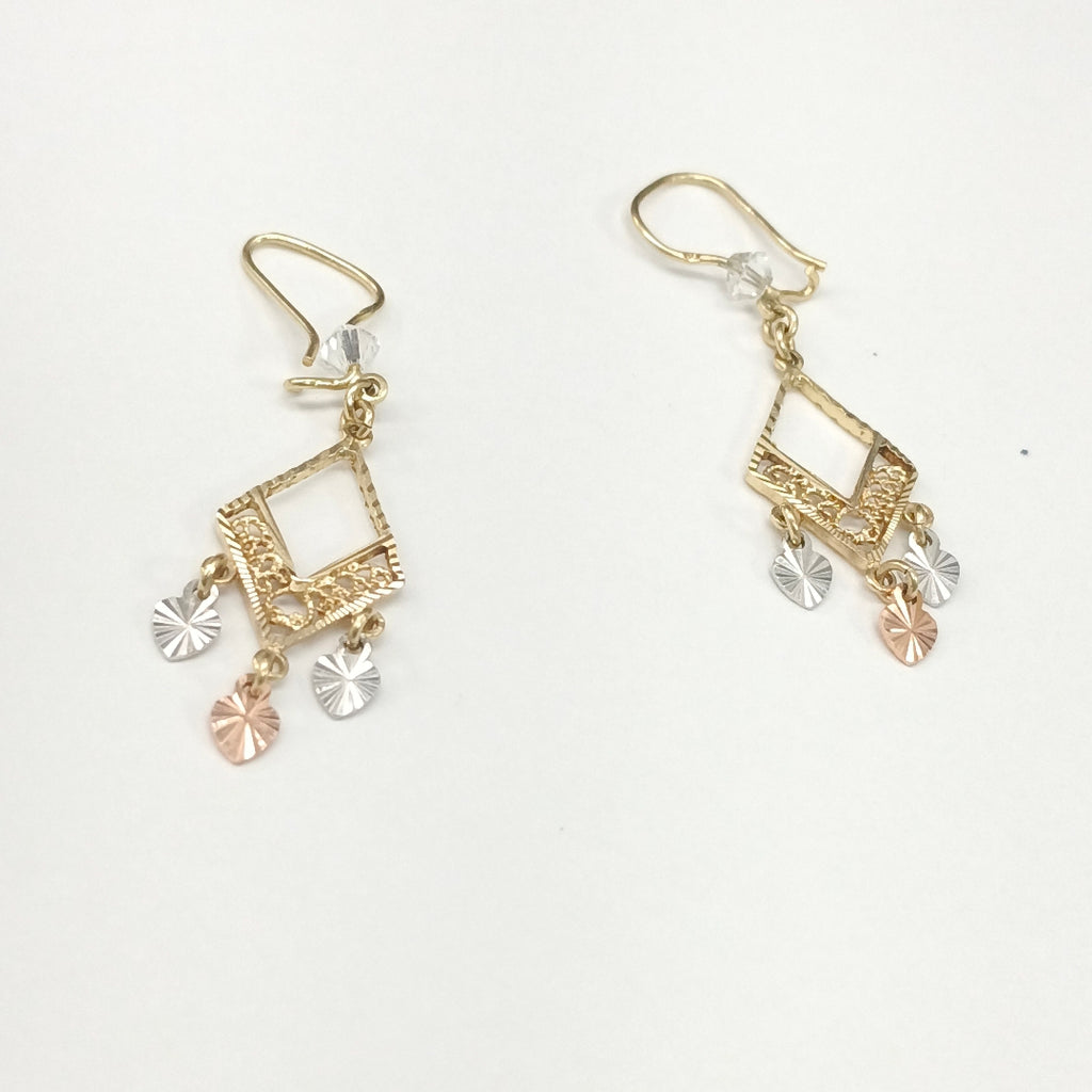 ARETES PAR ORO 14 K 2,70 GRMS (SEMINUEVO)