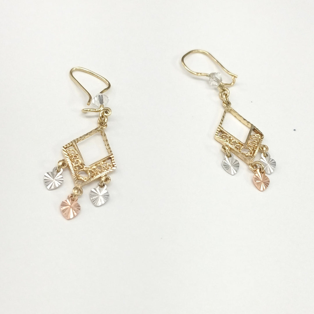 ARETES PAR ORO 14 K 2,70 GRMS (SEMINUEVO)