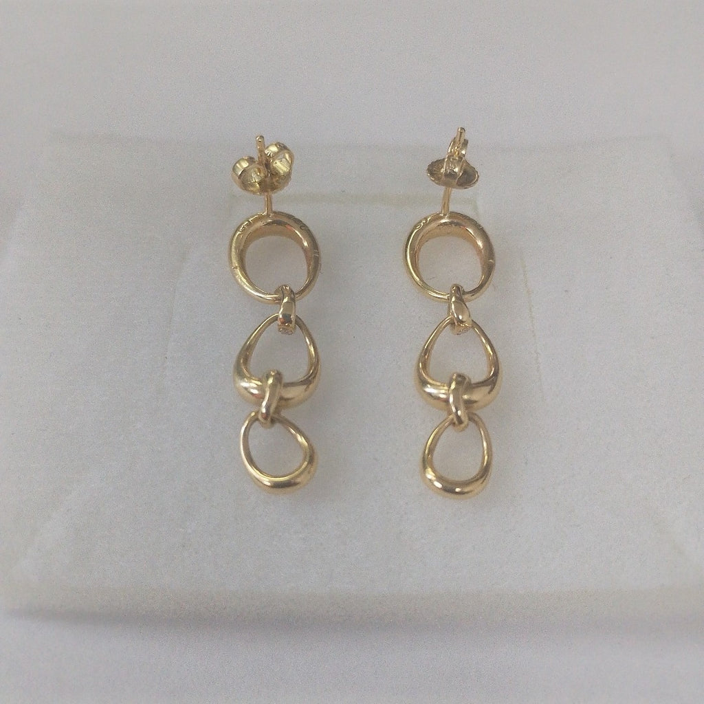 ARETES PAR ORO 18 K 7.7 GRMS (SEMINUEVO)