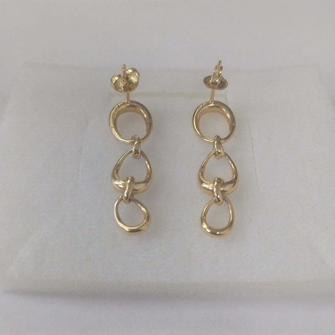 ARETES PAR ORO 18 K 7.7 GRMS (SEMINUEVO)