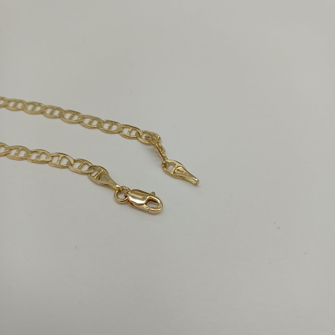 PULSERAS TEJIDO MARINERA ORO 14K 16 CM 2.8 GR (NUEVO)