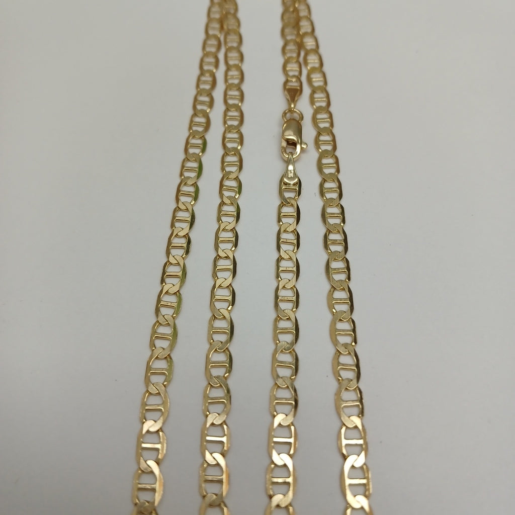 CADENAS TEJIDO MARINERA ORO 14K 55 CM 7.8 GR (NUEVO)