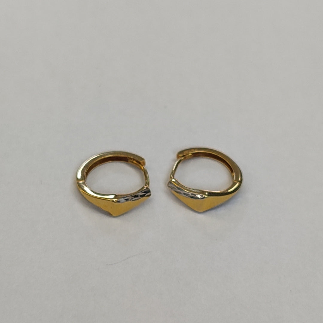 ARRACADAS PAR ORO 14 K 1.5 GRMS (SEMINUEVO)