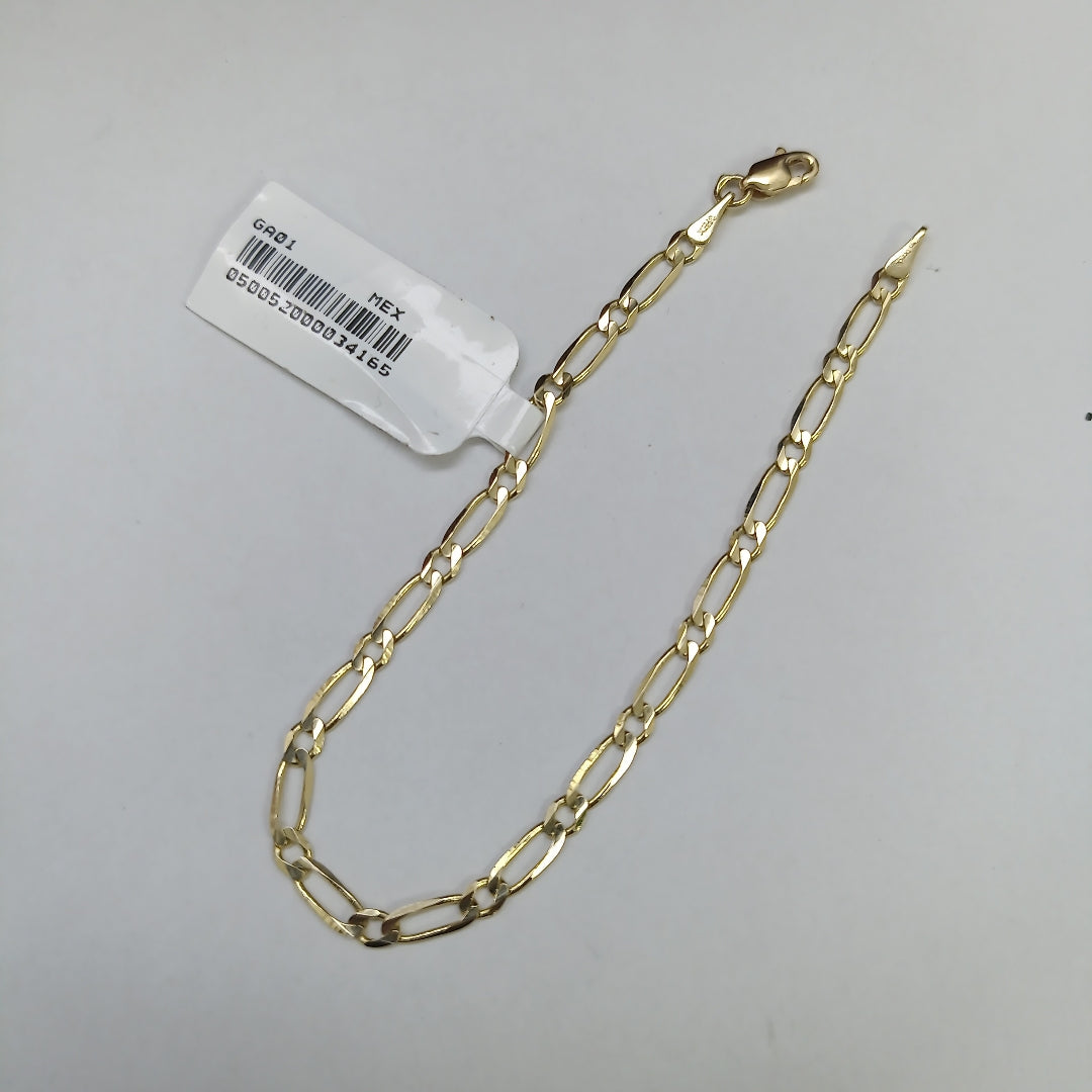PULSERAS 1X1 ORO 14K 18 CM 2.6 GR (NUEVO)