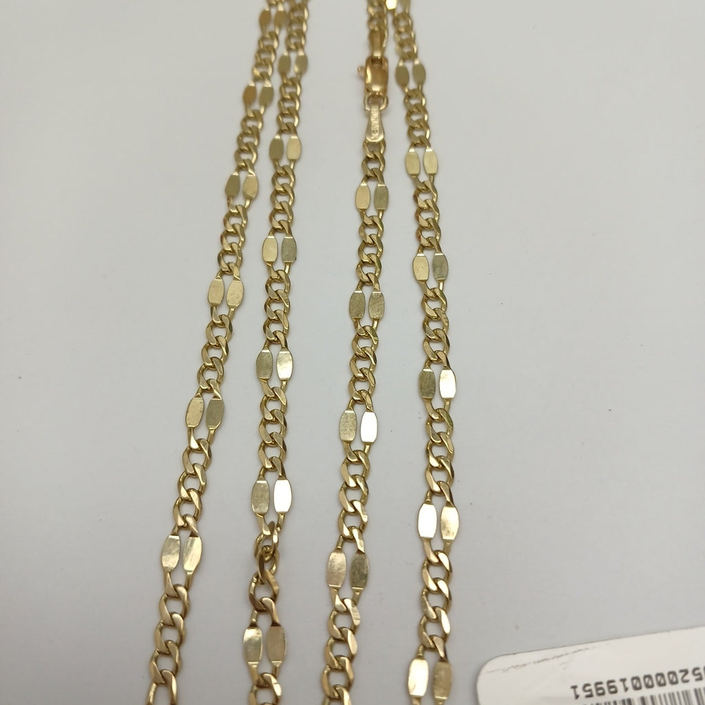 CADENAS TEJIDO ESPECIAL ORO 10K 55 CM 7 GR (NUEVO)