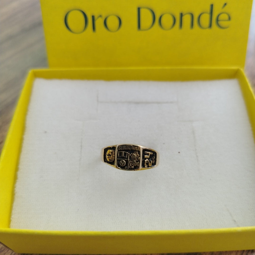 ANILLO DE GRADUACIÓN ORO 8 K 1,20 GRMS (SEMINUEVO)