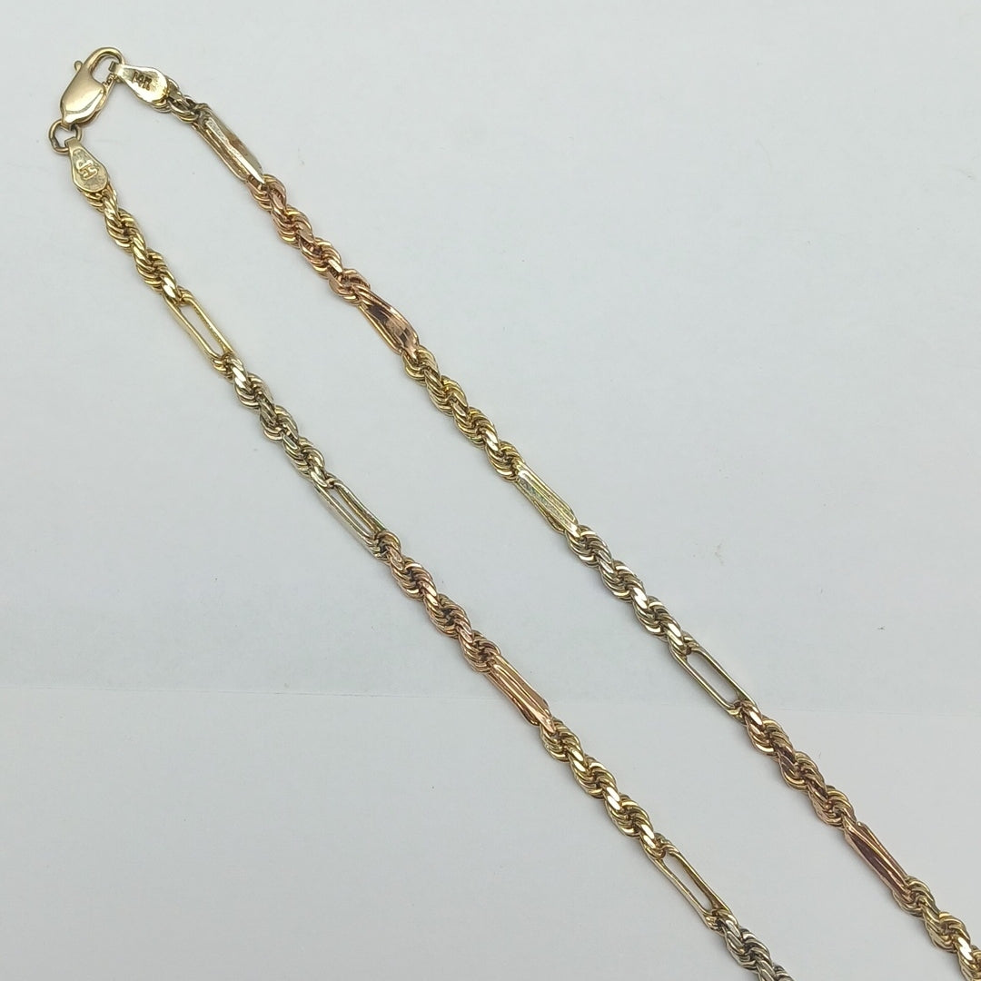 CADENA ORO,ORO COMBINADO 14 K 28,30 GRMS (SEMINUEVO)