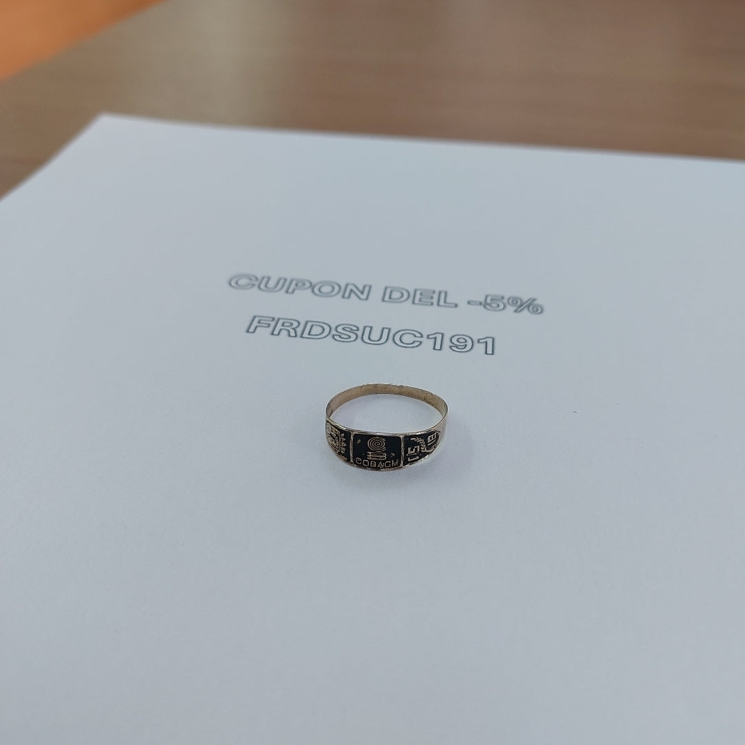 ANILLO DE GRADUACIÓN ORO 8 K 1,10 GRMS (SEMINUEVO)