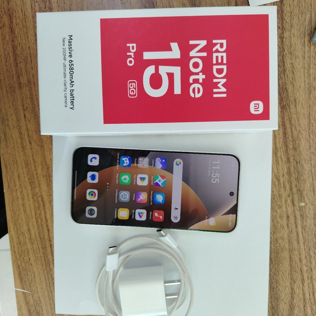 CELULAR XIAOMI REDMI NOTE 15 PRO 5G 25080RABDG (2026) 512 GB 8 GB RAM (SEMINUEVO)