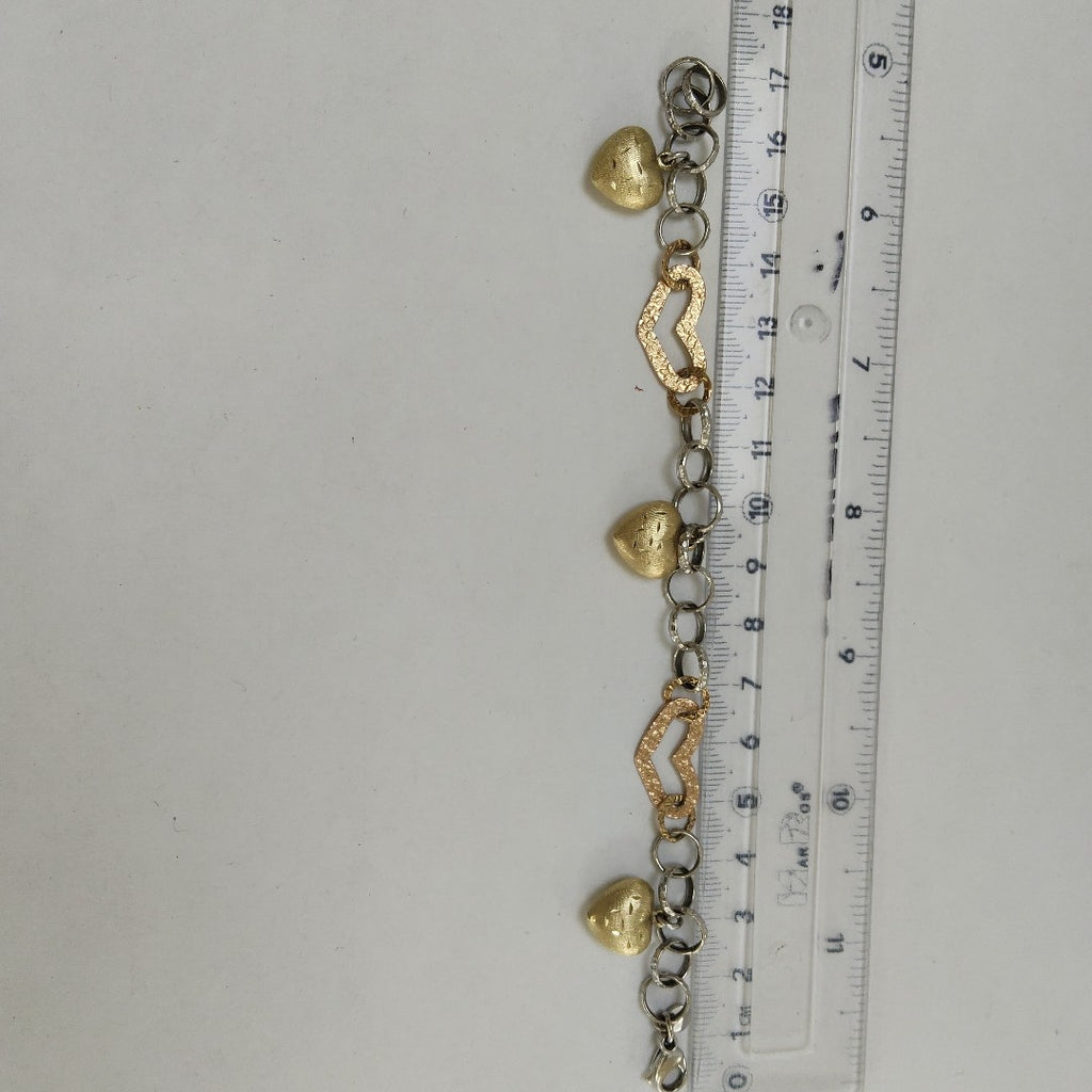 PULSERA ORO COMBINADO 14 K 11,90 GRMS (SEMINUEVO)