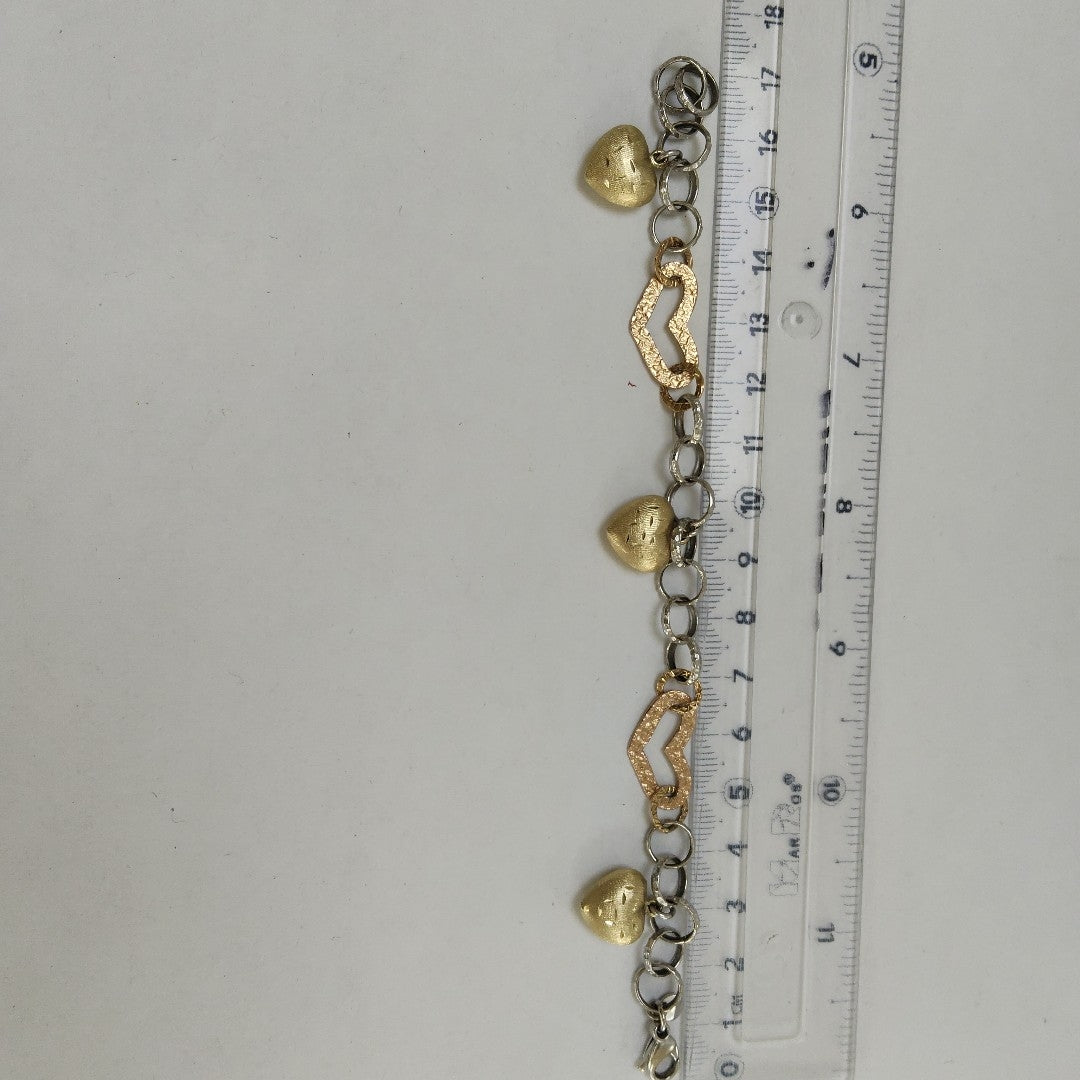 PULSERA ORO COMBINADO 14 K 11,90 GRMS (SEMINUEVO)
