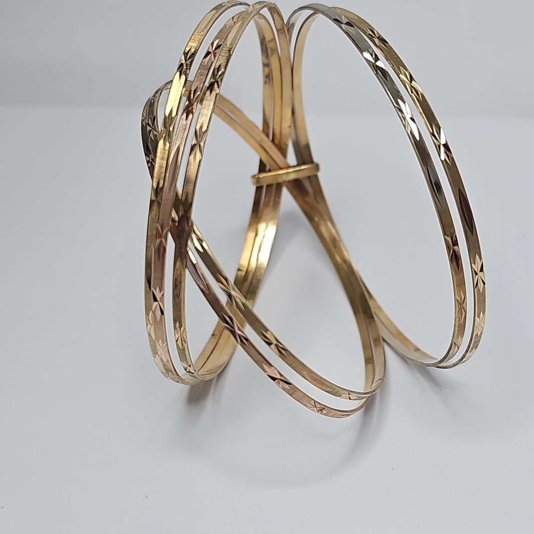 SEMANARIO DE PULSERAS ORO 14 K 27 GRMS (SEMINUEVO)