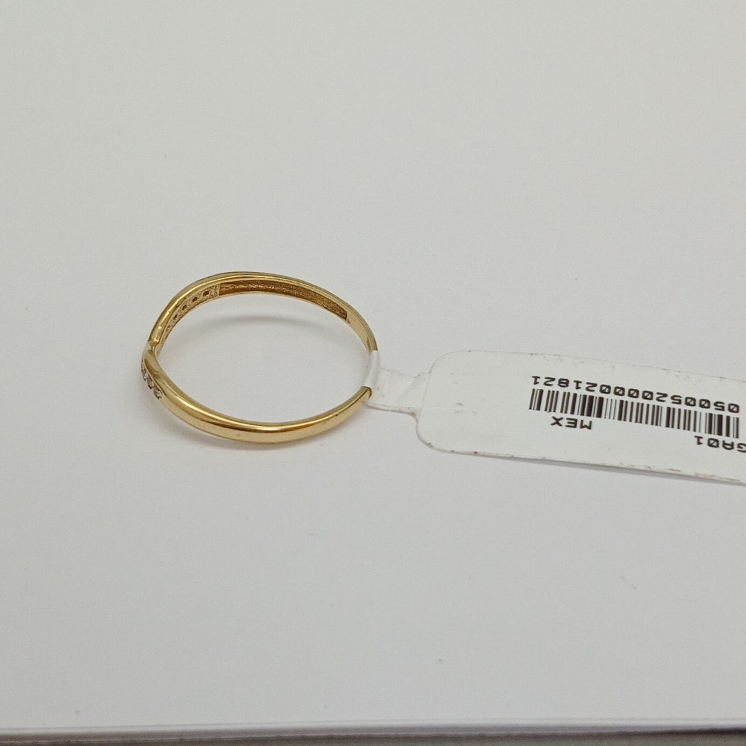 ANILLOS C/CIRCONIA ORO 10K TALLA 9 1.2 GR (NUEVO)