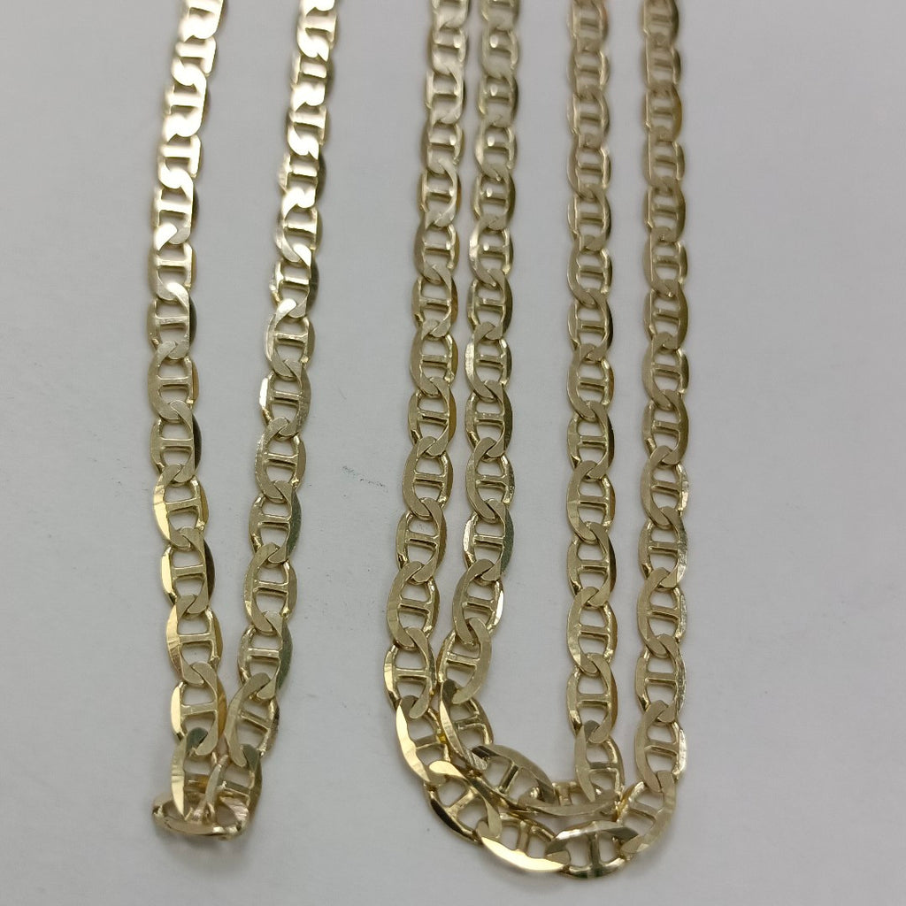 CADENAS TEJIDO GUCHI ORO 10K 55 CM 7.5 GR (NUEVO)