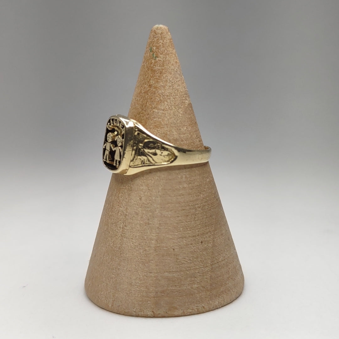 ANILLO DE GRADUACIÓN ORO 8 K 1,60 GRMS (SEMINUEVO)