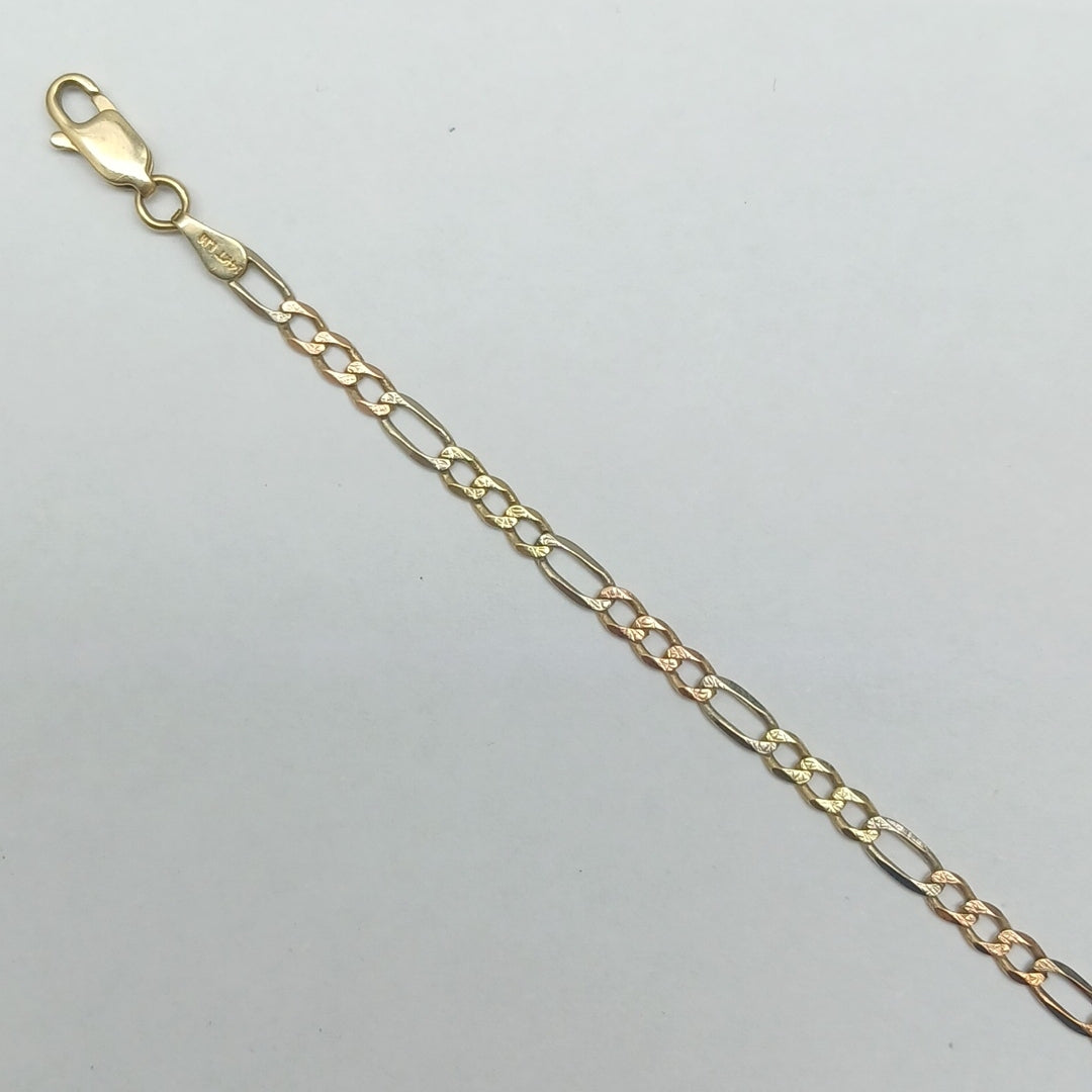 PULSERA ORO,ORO COMBINADO 14 K 3,00 GRMS (SEMINUEVO)