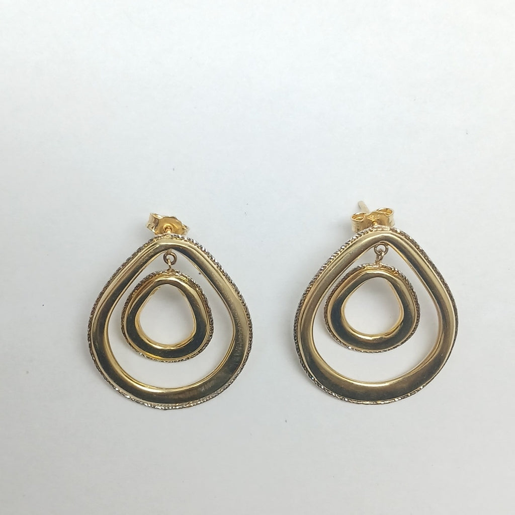 BROQUELES PAR ORO 14 K 8,20 GRMS (SEMINUEVO)