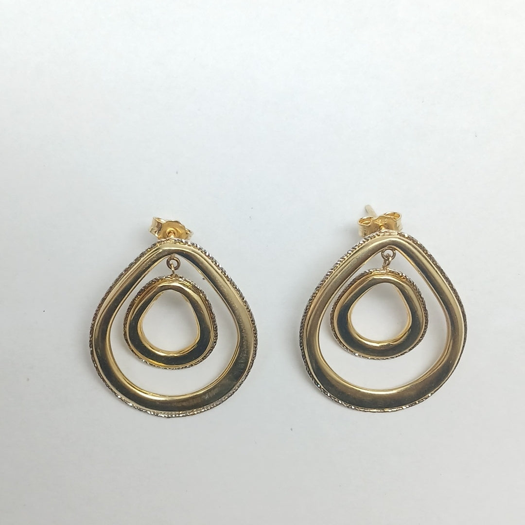 BROQUELES PAR ORO 14 K 8,20 GRMS (SEMINUEVO)