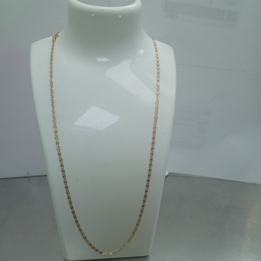CADENAS TEJIDO GUCHI ORO 10K 60 CM 3.2 GR (NUEVO)