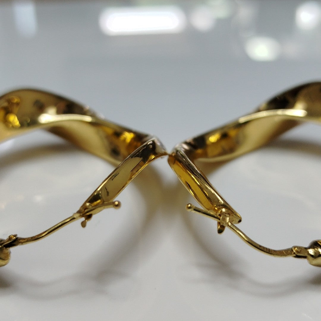 ARRACADAS PAR ORO 14 K 8.8 GRMS (SEMINUEVO)
