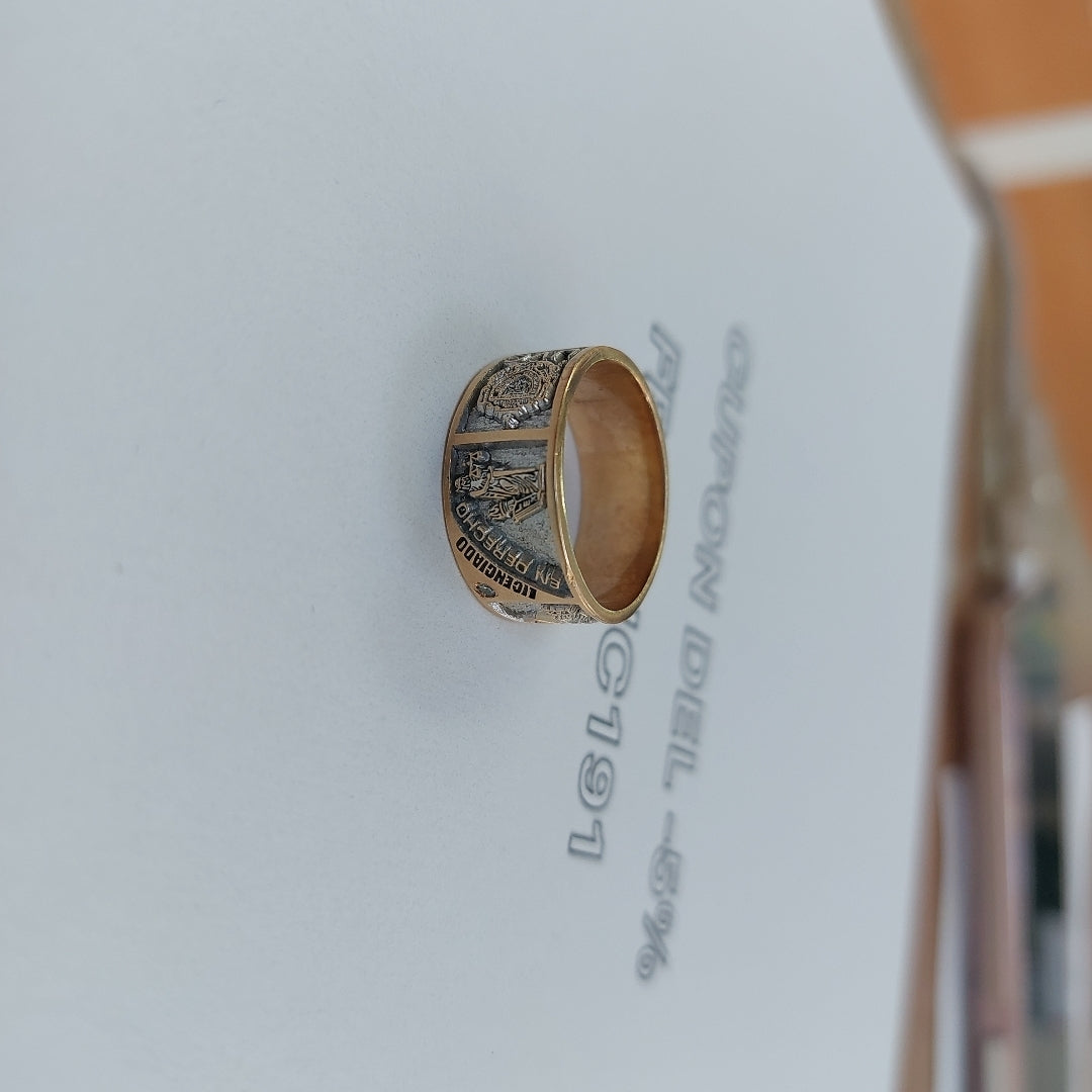 ANILLO DE GRADUACIÓN ORO 10 K 7,20 GRMS (SEMINUEVO)