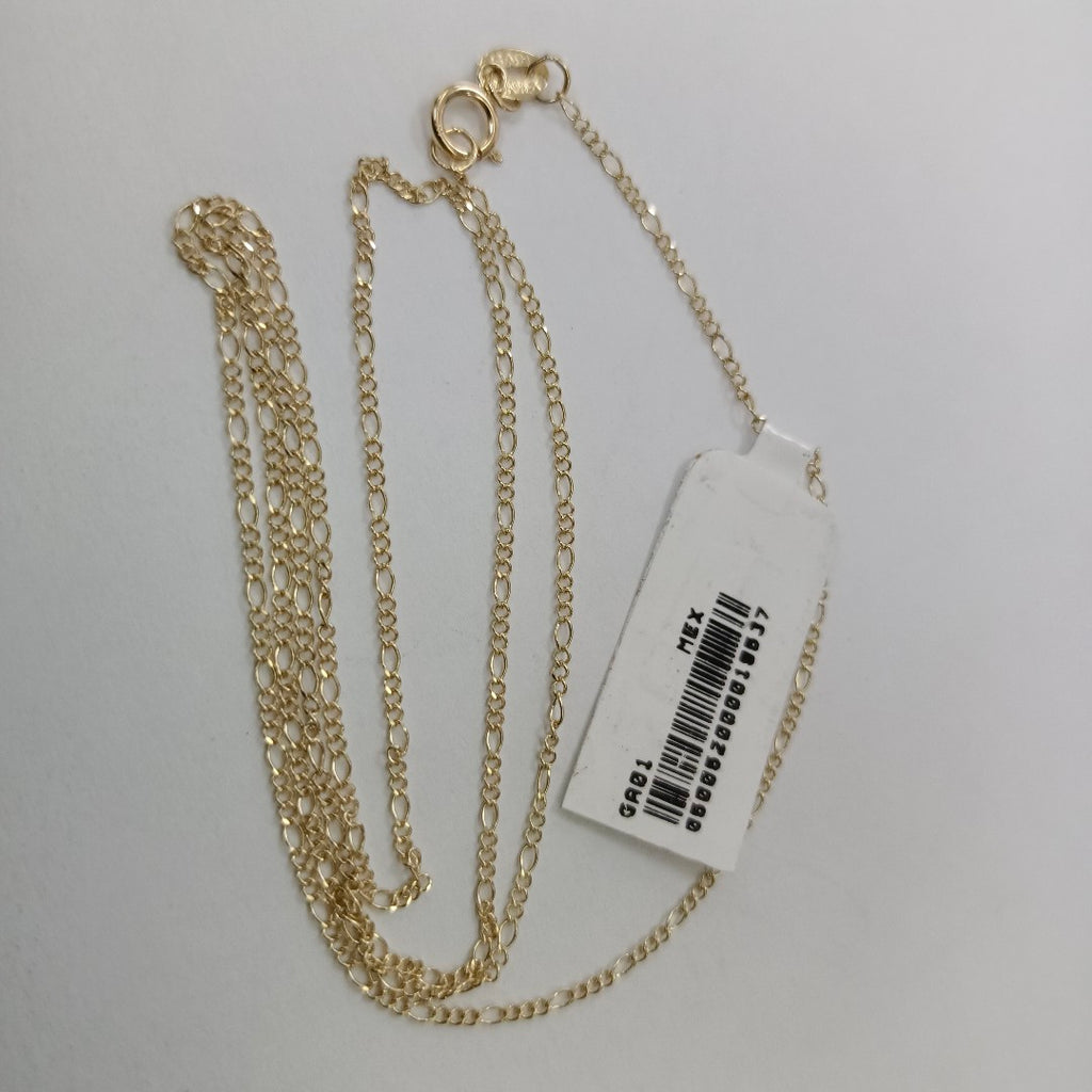 CADENAS TEJIDO 3X1 ORO 10K 55 CM 1.5 GR (NUEVO)