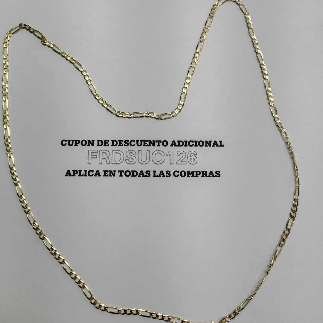 CADENAS 3X1 ORO 14K 60 CM 8 GR (NUEVO)
