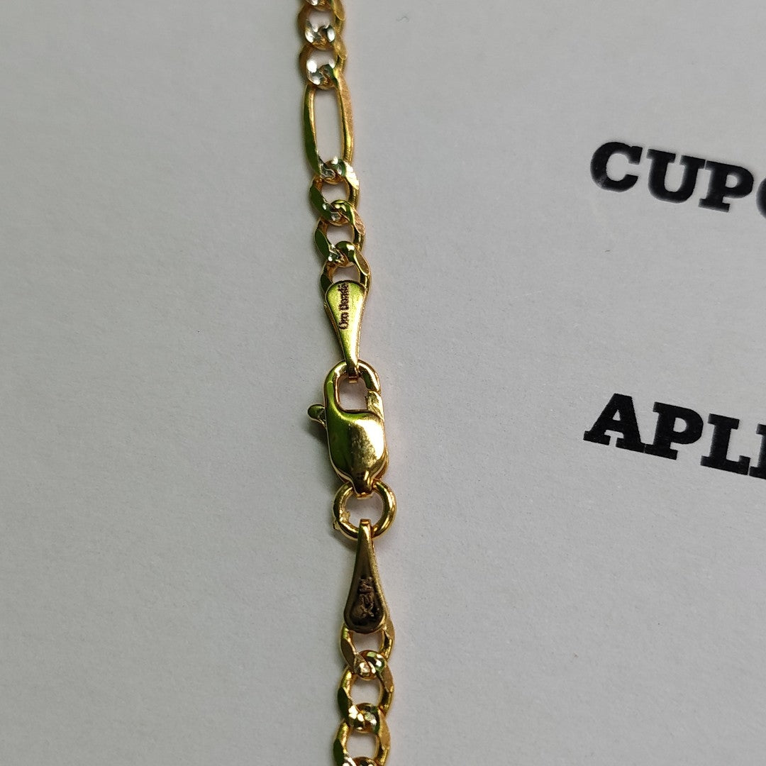 CADENAS 3X1 DIAMANTADA ORO 14K 55 CM 8.4 GR (NUEVO)