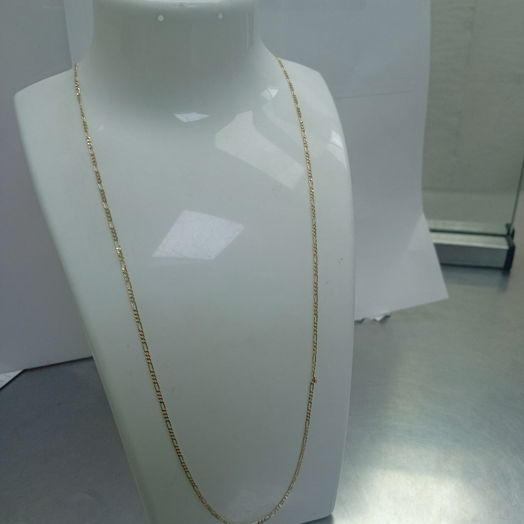 CADENAS TEJIDO 3X1 ORO 14K 55 CM 2.4 GR (NUEVO)