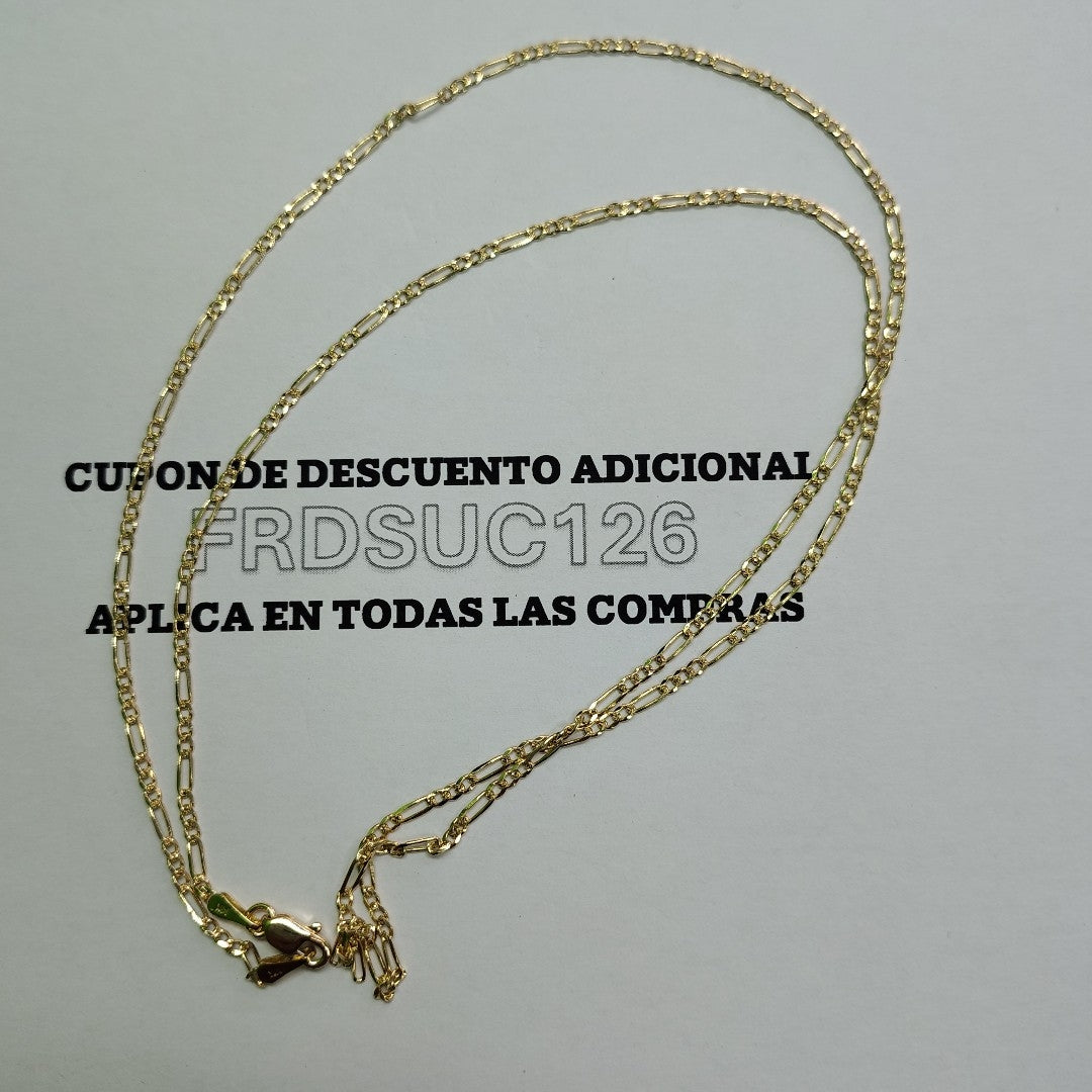 CADENAS 3X1 ORO 14K 55 CM 4 GR (NUEVO)