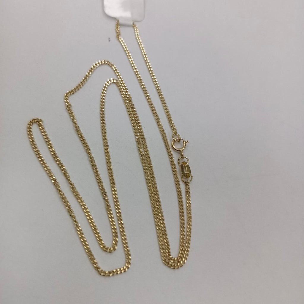 CADENAS TEJIDO BARBADA ORO 10K 55 CM 3 GR (NUEVO)