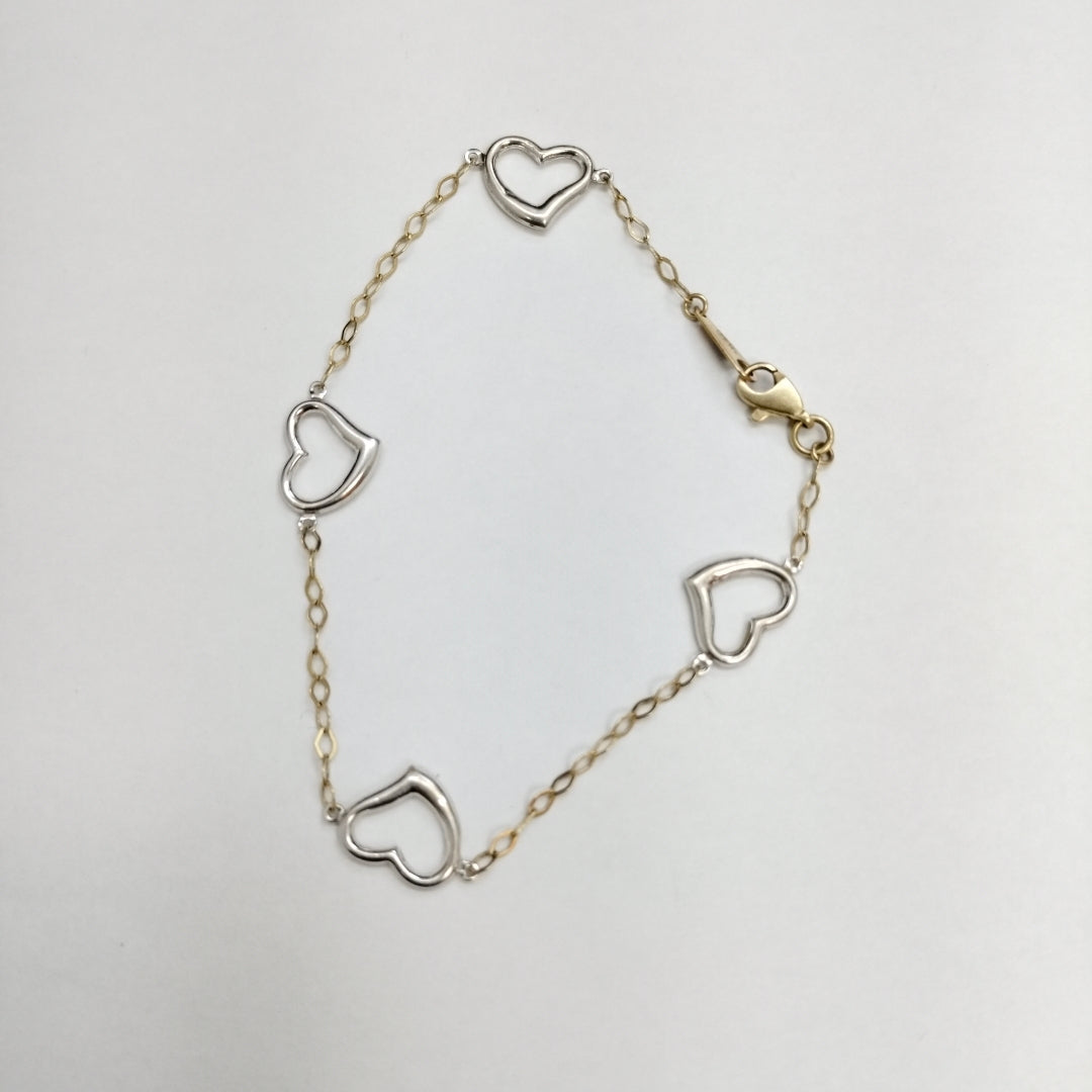 PULSERA ORO, ORO COMBINADO 14 K 1.8 GRMS (SEMINUEVO)