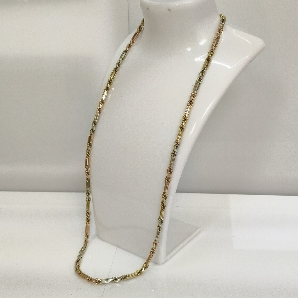 CADENA ORO COMBINADO 10 K 23.9 GRMS (SEMINUEVO)