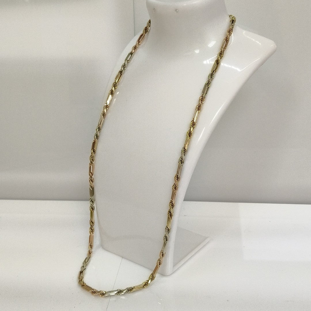 CADENA ORO COMBINADO 10 K 23.9 GRMS (SEMINUEVO)
